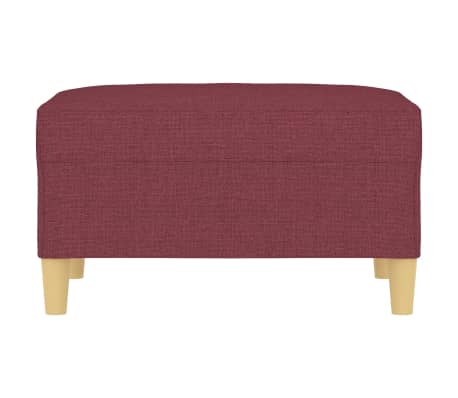 vidaXL bordó szövet lábzsámoly 70x55x41 cm