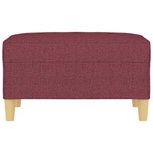 vidaXL bordó szövet lábzsámoly 70x55x41 cm