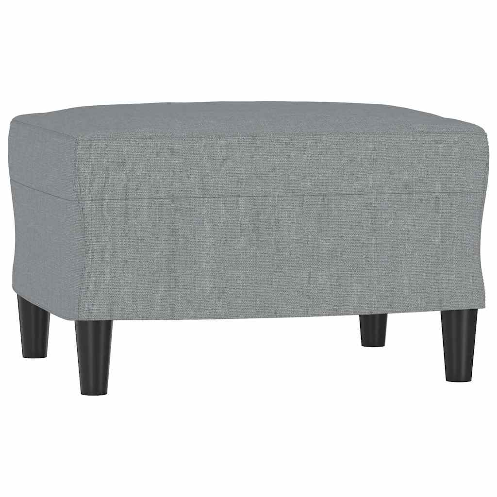 vidaXL Podnožka světle šedá 60 x 50 x 41 cm textil