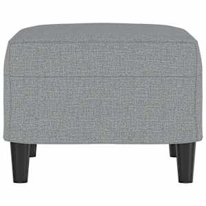 Podnožka světle šedá 60 x 50 x 41 cm textil - obrázek 4