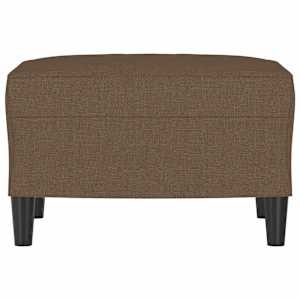 vidaXL Taburet, maro, 60x50x41 cm, material textil