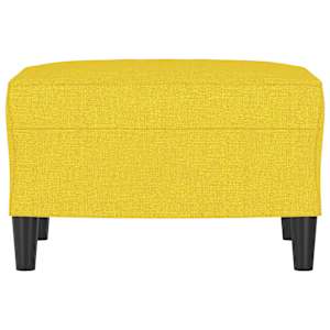 Podnožka světle žlutá 60 x 50 x 41 cm textil - obrázek 3