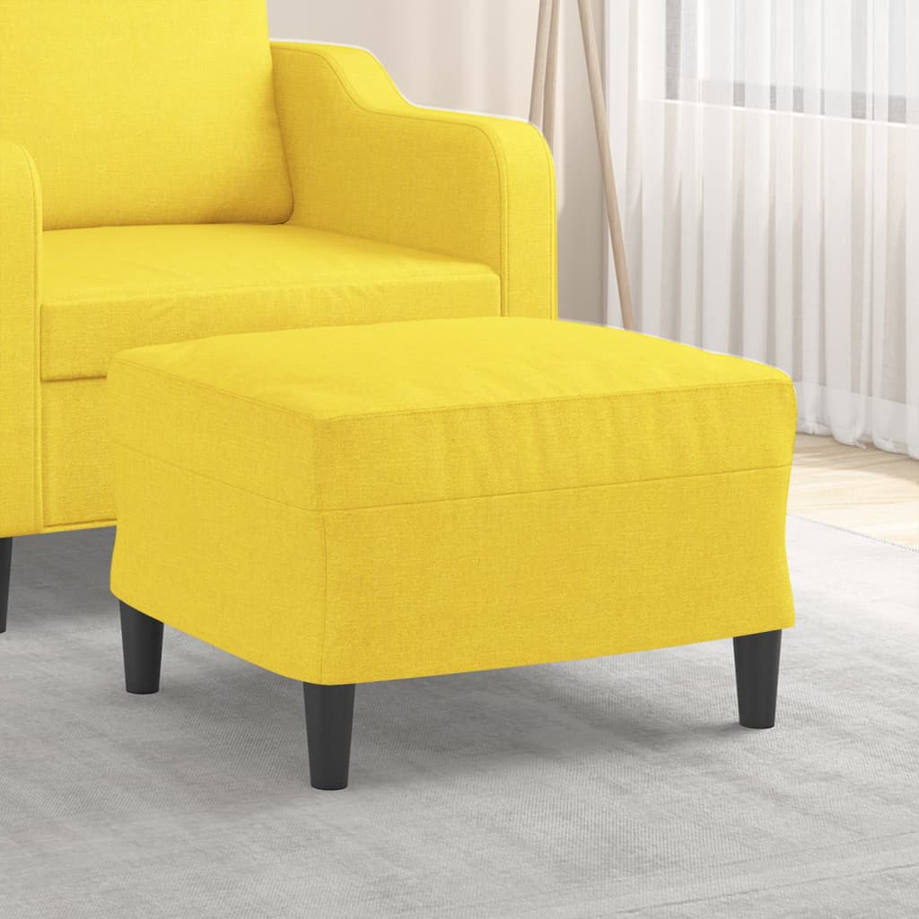vidaXL Taburet, galben deschis, 60x50x41 cm, material textil