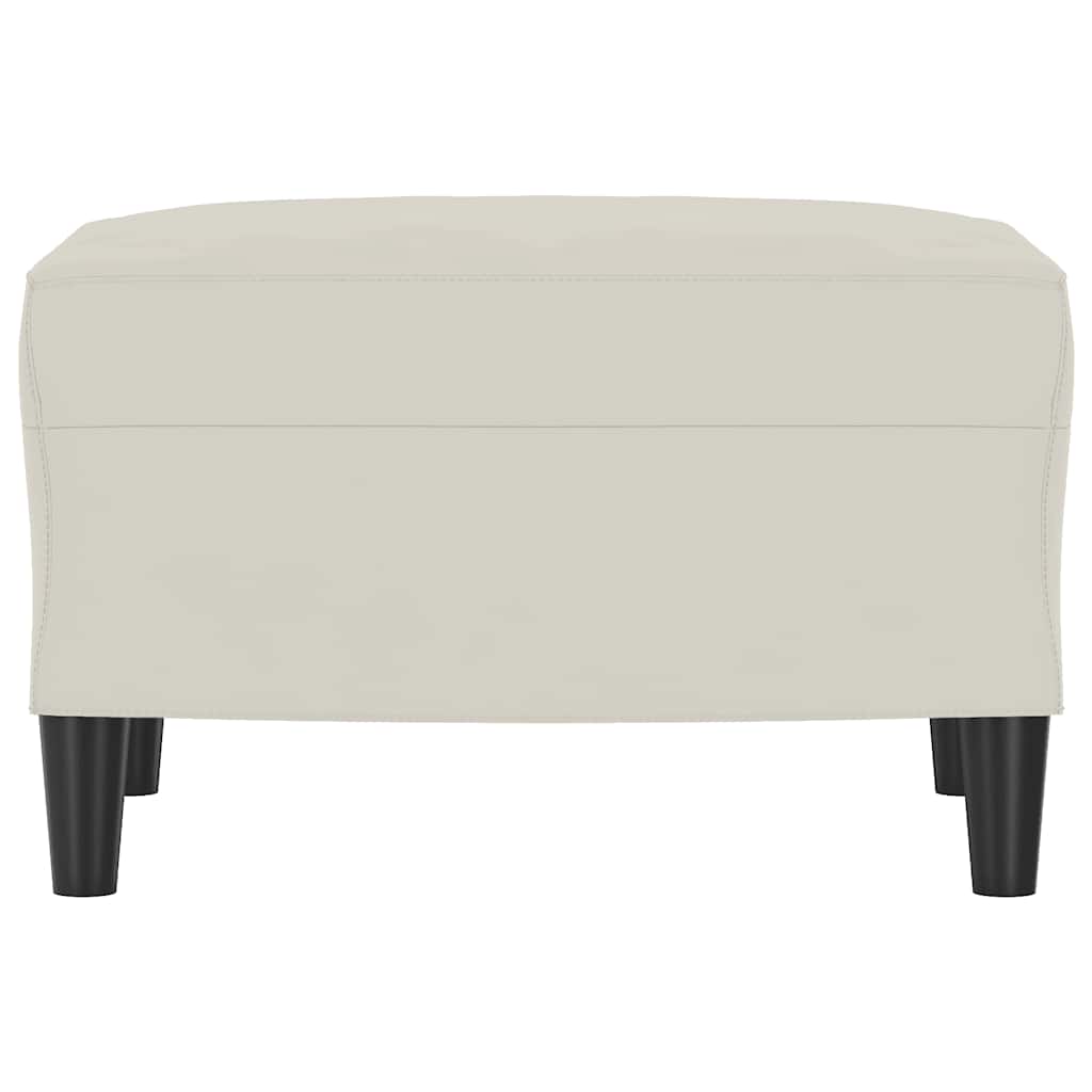 Thumbnail - vidaXL Fußhocker Creme 60x50x41 cm Samt