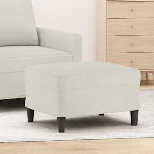 Stolček za noge krem 60x50x41 cm žamet