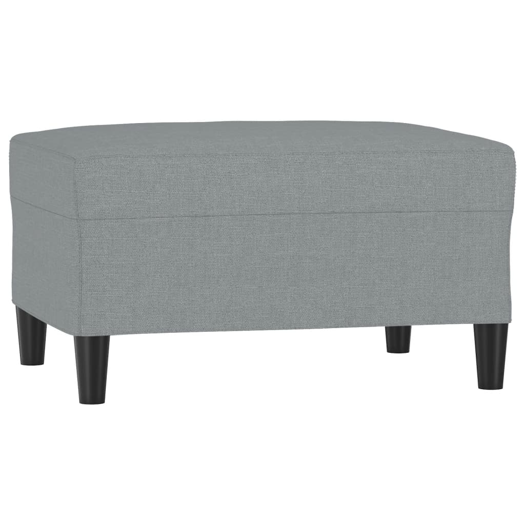 vidaXL Podnožka světle šedá 70x55x41 cm textil