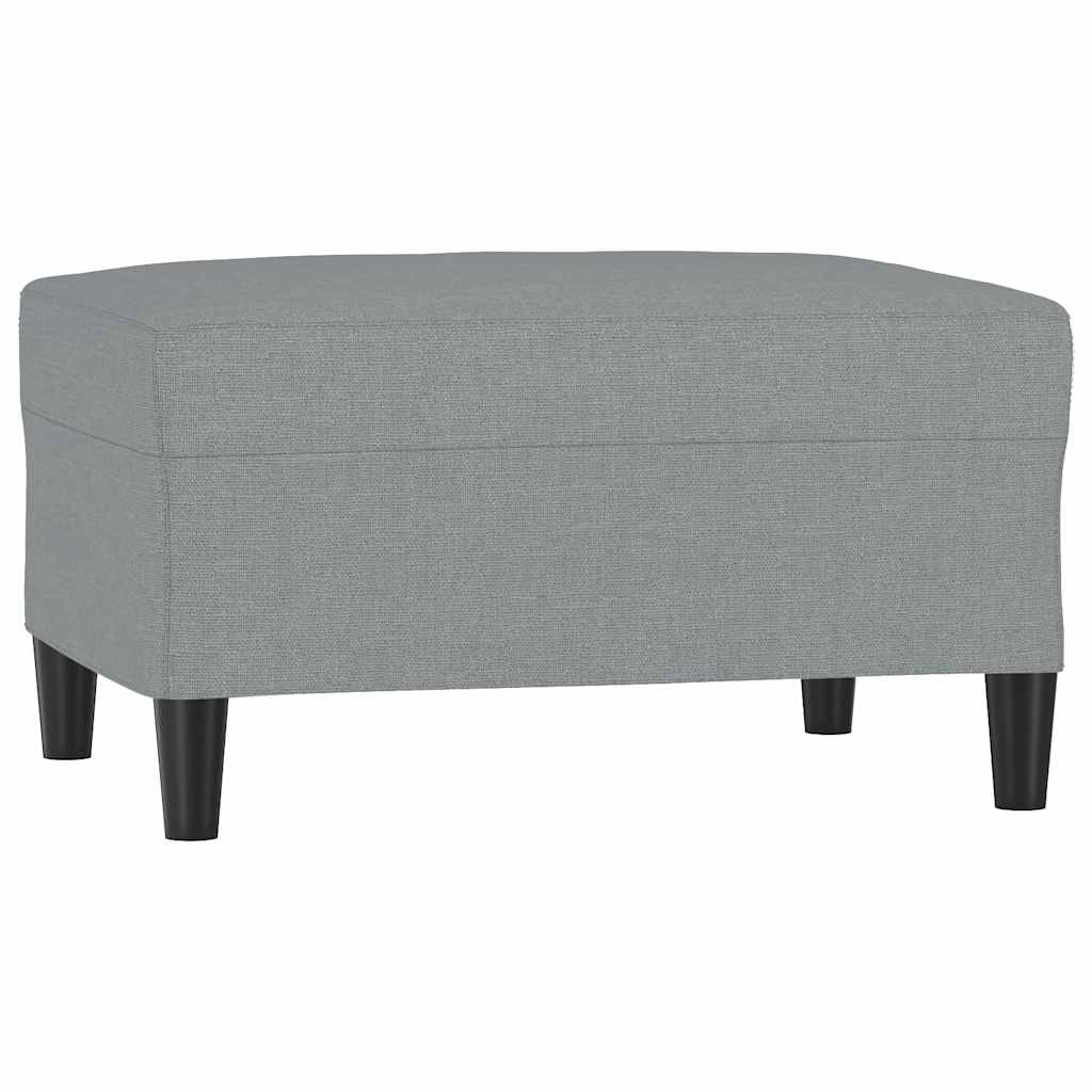 vidaXL Podnožka světle šedá 70x55x41 cm textil