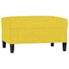 vidaXL jalapink, kollane, 70 x 55 x 41 cm, samet