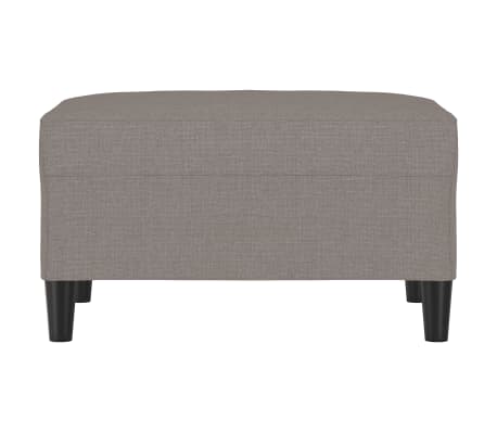 vidaXL Fußhocker Taupe 70x55x41 cm Stoff