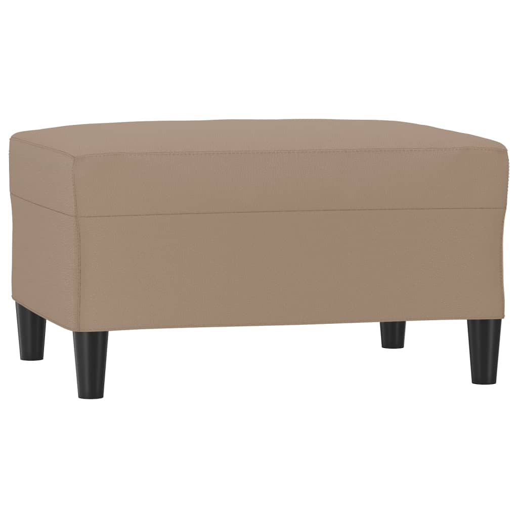 vidaXL Podnožka cappuccino 70x55x41 cm umělá kůže