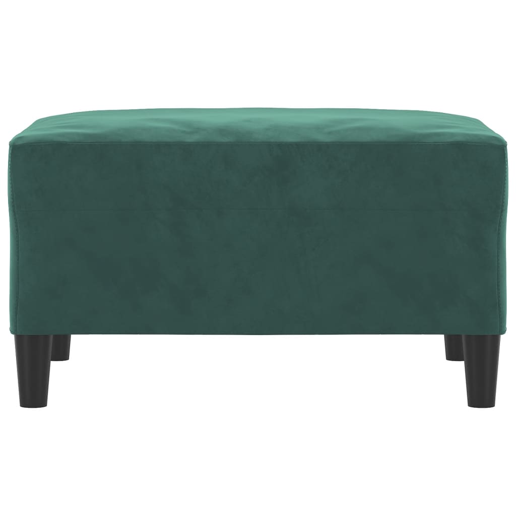 vidaXL Voetenbank 70x55x41 cm fluweel donkergroen afbeelding