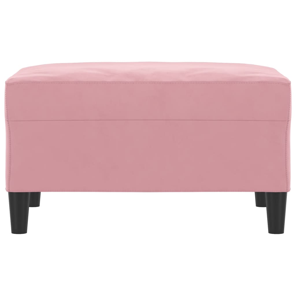 Thumbnail - vidaXL Fußhocker Rosa 70x55x41 cm Samt