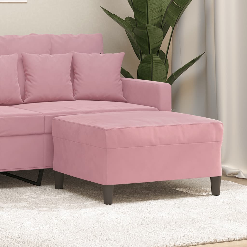 vidaXL Taburet, roz, 70x55x41 cm, catifea