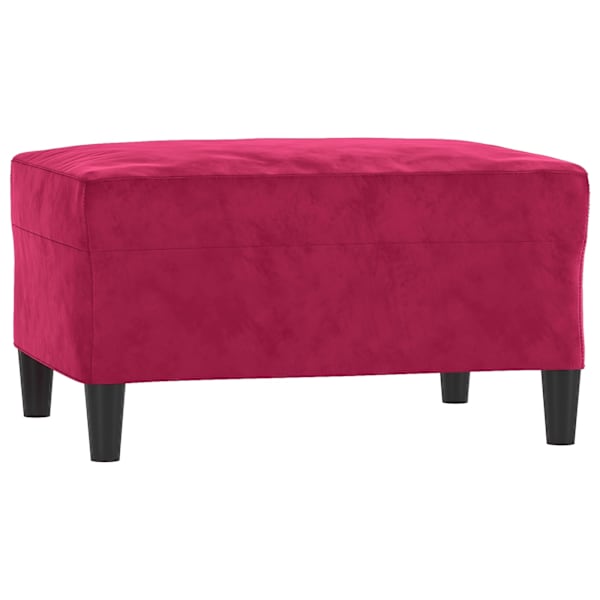 vidaXL jalapink, veinipunane, 70 x 55 x 41 cm, samet