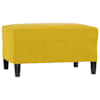 vidaXL jalapink, kollane, 70 x 55 x 41 cm, samet