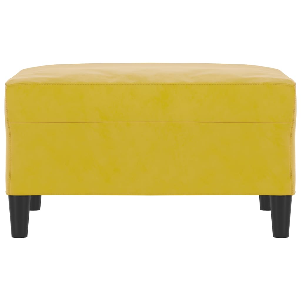 vidaXL Taburet, galben, 70x55x41 cm, catifea