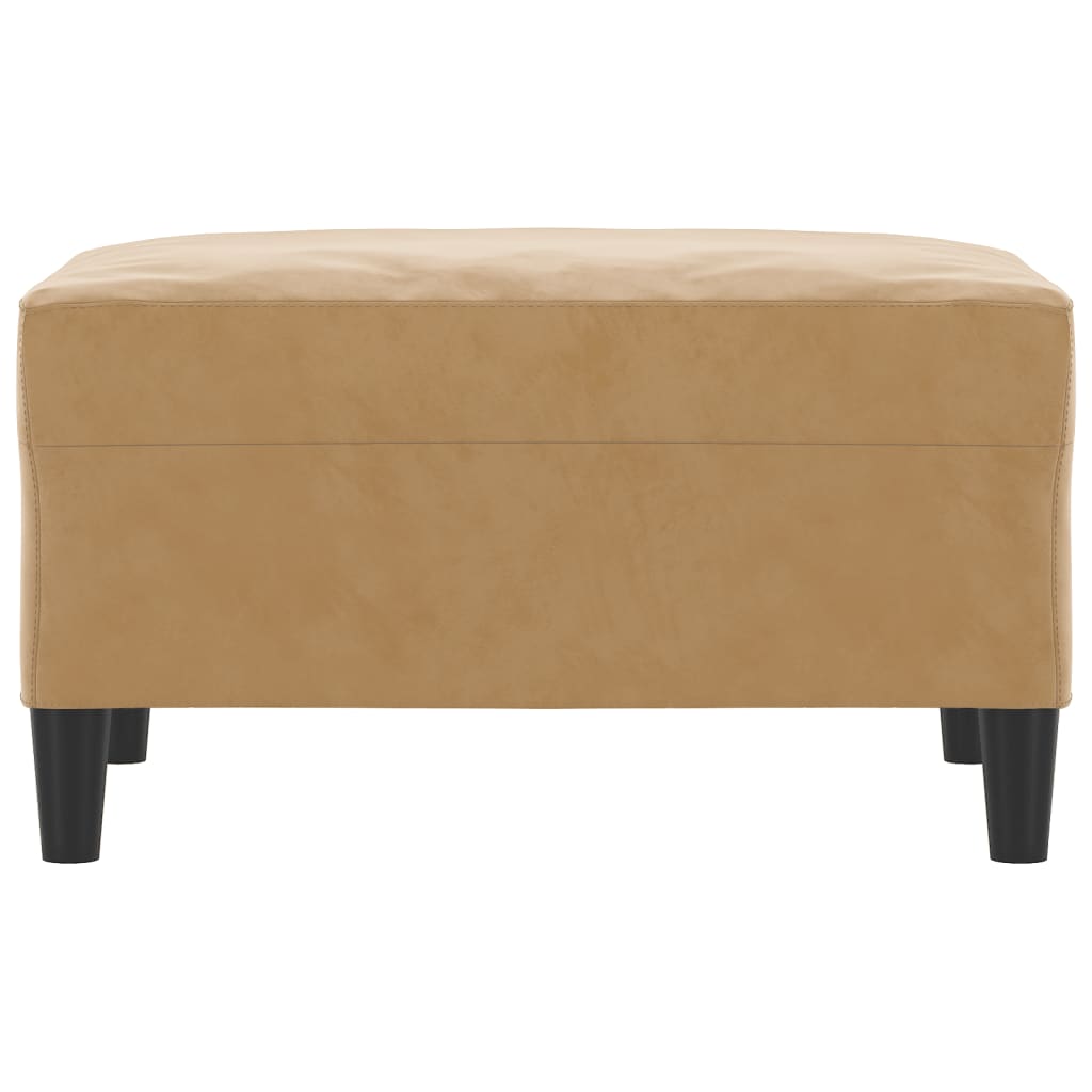 vidaXL Voetenbank 70x55x41 cm fluweel bruin afbeelding
