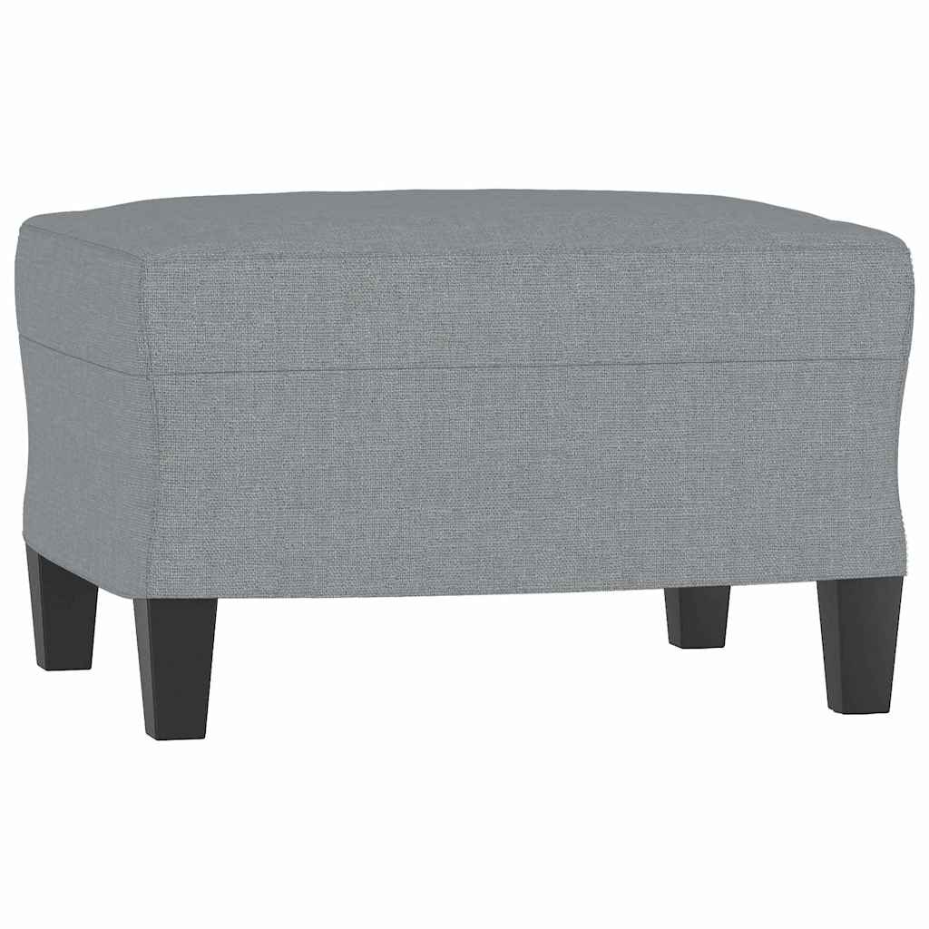 vidaXL Podnožka světle šedá 60 x 50 x 41 cm textil