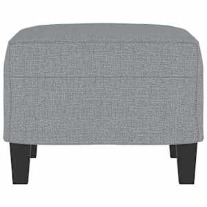 Podnožka světle šedá 60 x 50 x 41 cm textil - obrázek 4