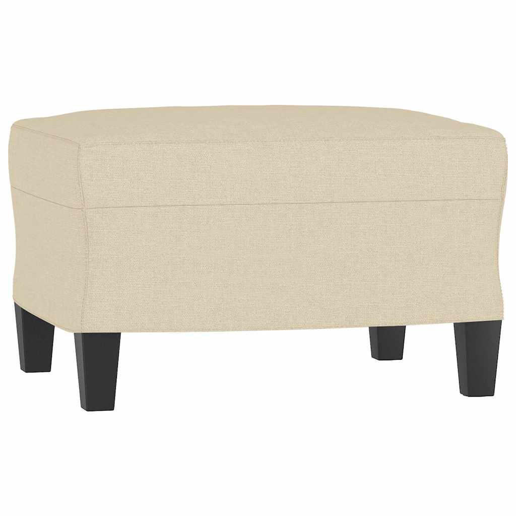 vidaXL Podnožka krémová 60 x 50 x 41 cm textil