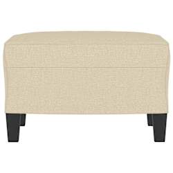 vidaXL Taburet, crem, 60x50x41 cm, material textil