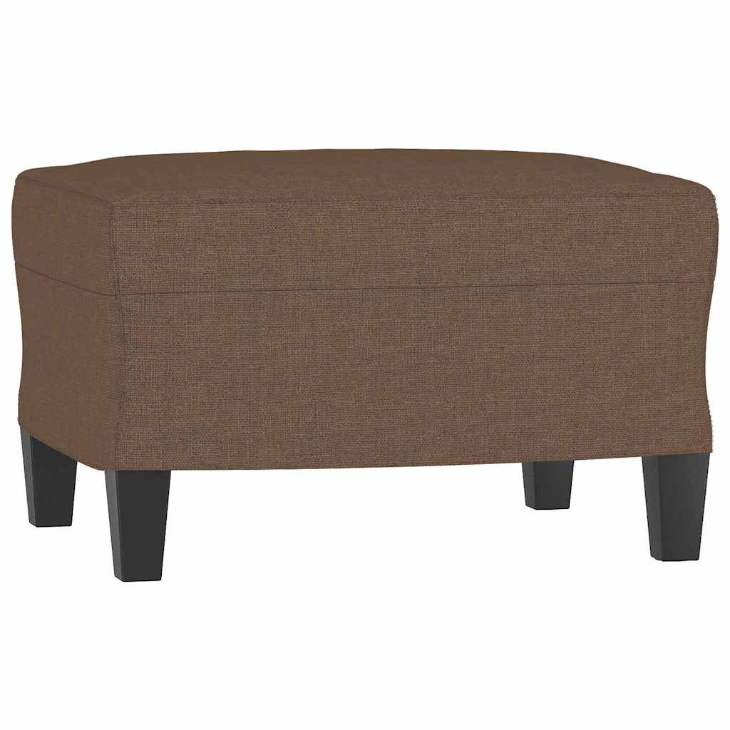 vidaXL Podnožka hnědá 60 x 50 x 41 cm textil