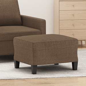 Stolček za noge rjav 60x50x41 cm blago