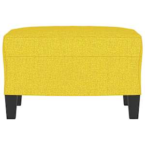Podnožka světle žlutá 60 x 50 x 41 cm textil - obrázek 3