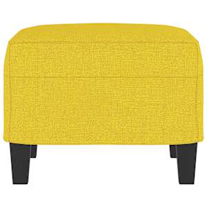 Podnožka světle žlutá 60 x 50 x 41 cm textil - obrázek 4
