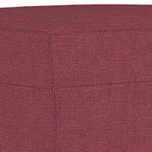 Podnožka vínová 60 x 50 x 41 cm textil - obrázek 5