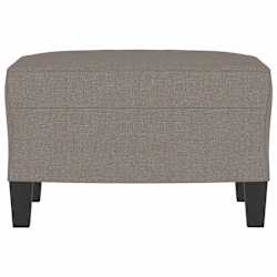vidaXL Taburet, gri taupe, 60x50x41 cm, material textil