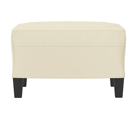 vidaXL Fu&szlig;hocker Creme 60x50x41 cm Kunstleder