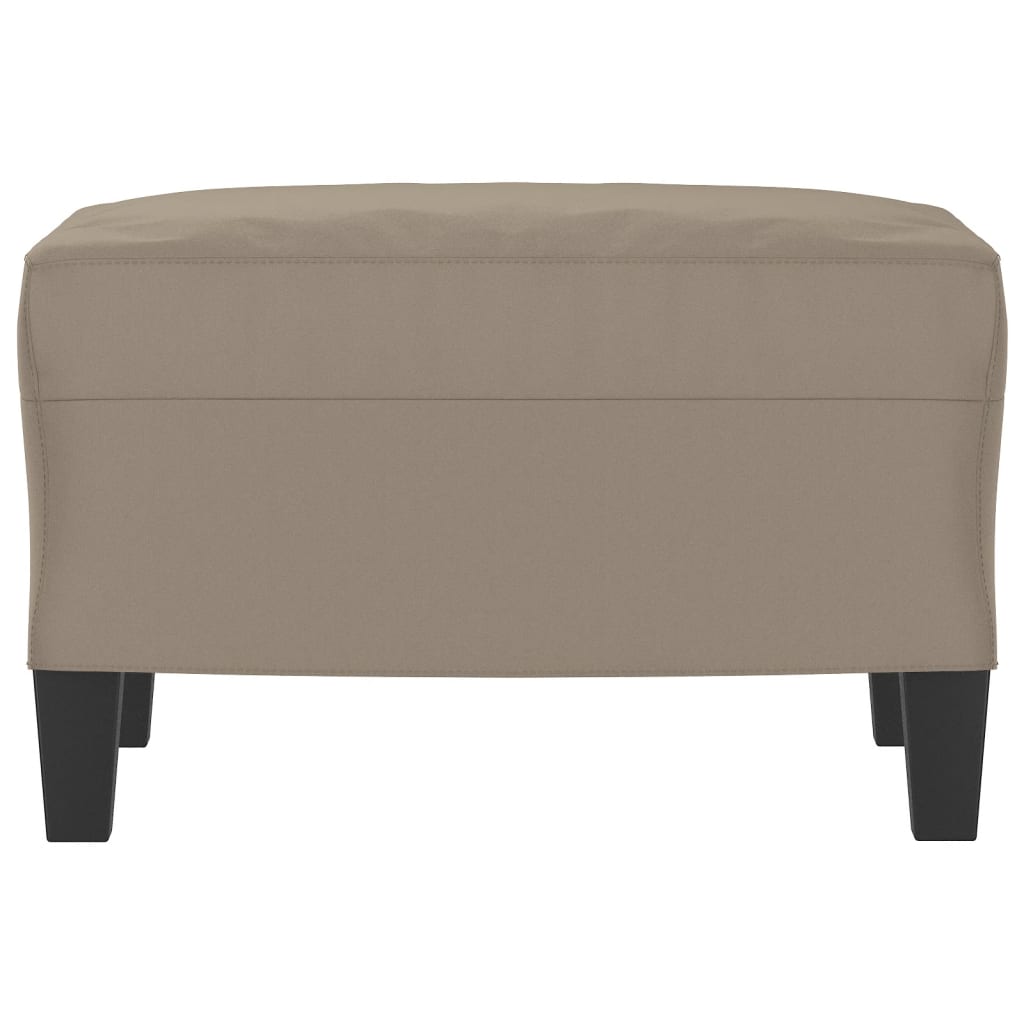 vidaXL Voetenbank 60x50x41 cm microvezelstof taupe