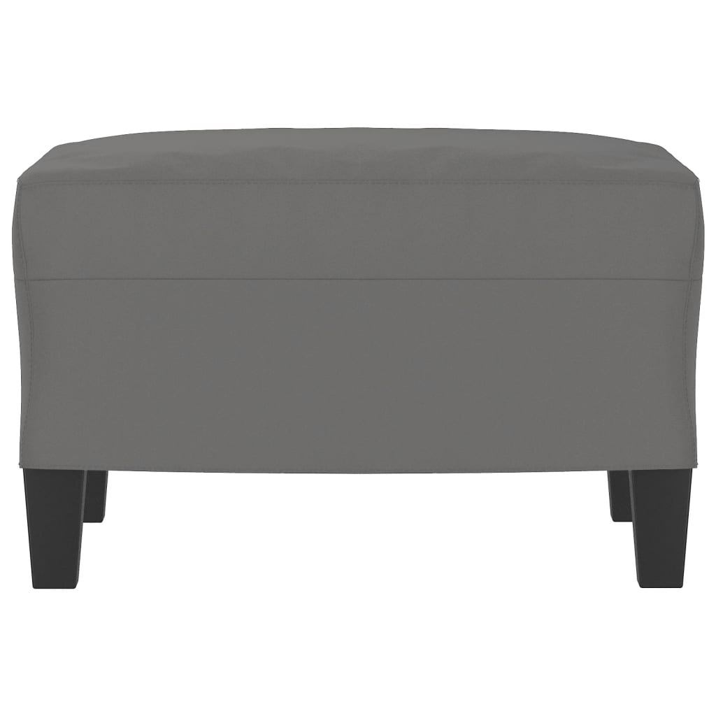 vidaXL Voetenbank 60x50x41 cm microvezelstof donkergrijs afbeelding