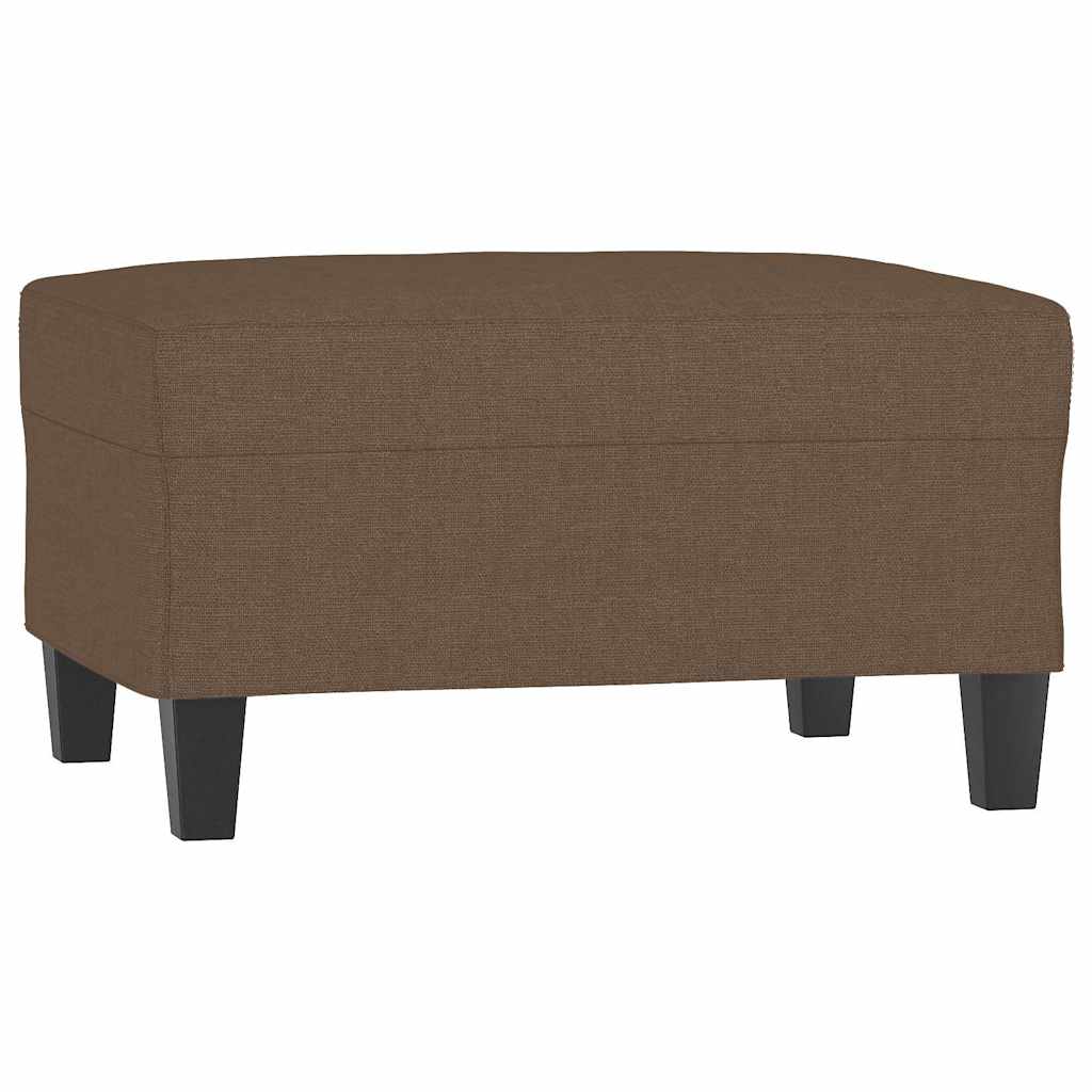 vidaXL Podnožka hnědá 70x55x41 cm textil