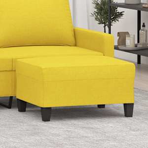 Stolček za noge svetlo rumen 70x55x41 cm blago