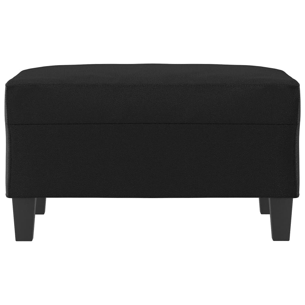 vidaXL Voetenbank 70x55x41 cm kunstleer zwart afbeelding