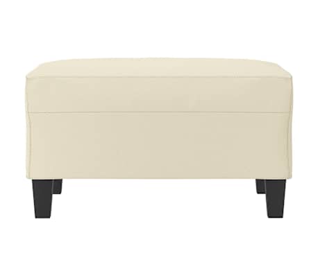 vidaXL Fu&szlig;hocker Creme 70x55x41 cm Kunstleder