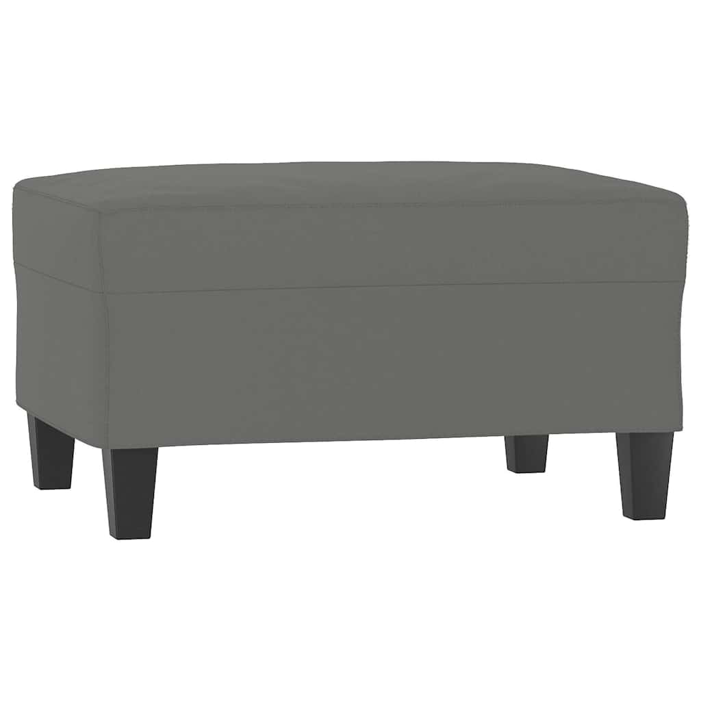 vidaXL Podnožka tmavě šedá 70x55x41 cm tkanina z mikrovlákna