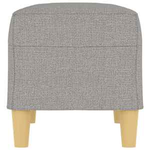 Lavice světle šedá 70 x 35 x 41 cm textil - obrázek 4
