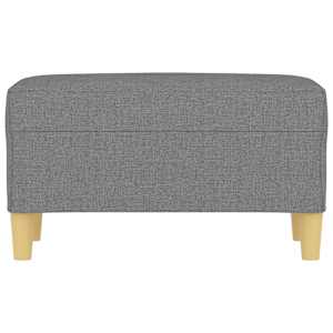 Lavice tmavě šedá 70x35x41 cm textil - obrázek 3