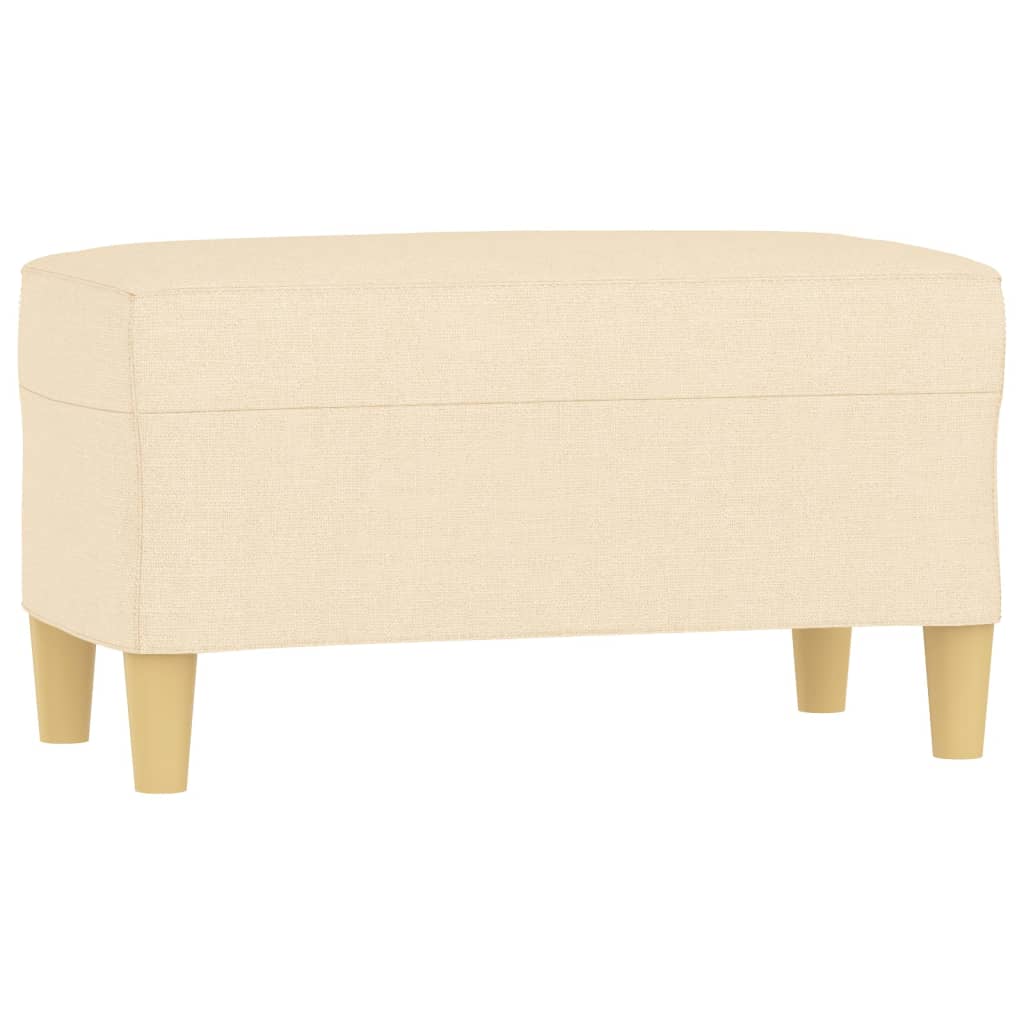 vidaXL Lavice krémová 70 x 35 x 41 cm textil