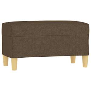 Lavice hnědá 70 x 35 x 41 cm textil - obrázek 2