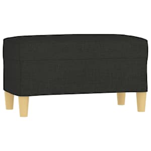 Lavice černá 70 x 35 x 41 cm textil - obrázek 2