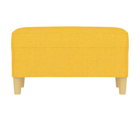 vidaXL Banco 70x35x41 cm tecido amarelo-claro