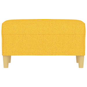 Lavice světle žlutá 70x35x41 cm textil - obrázek 3