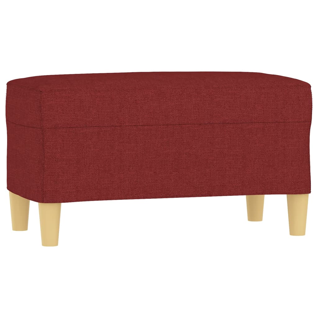 vidaXL Lavice vínová 70x35x41 cm textil