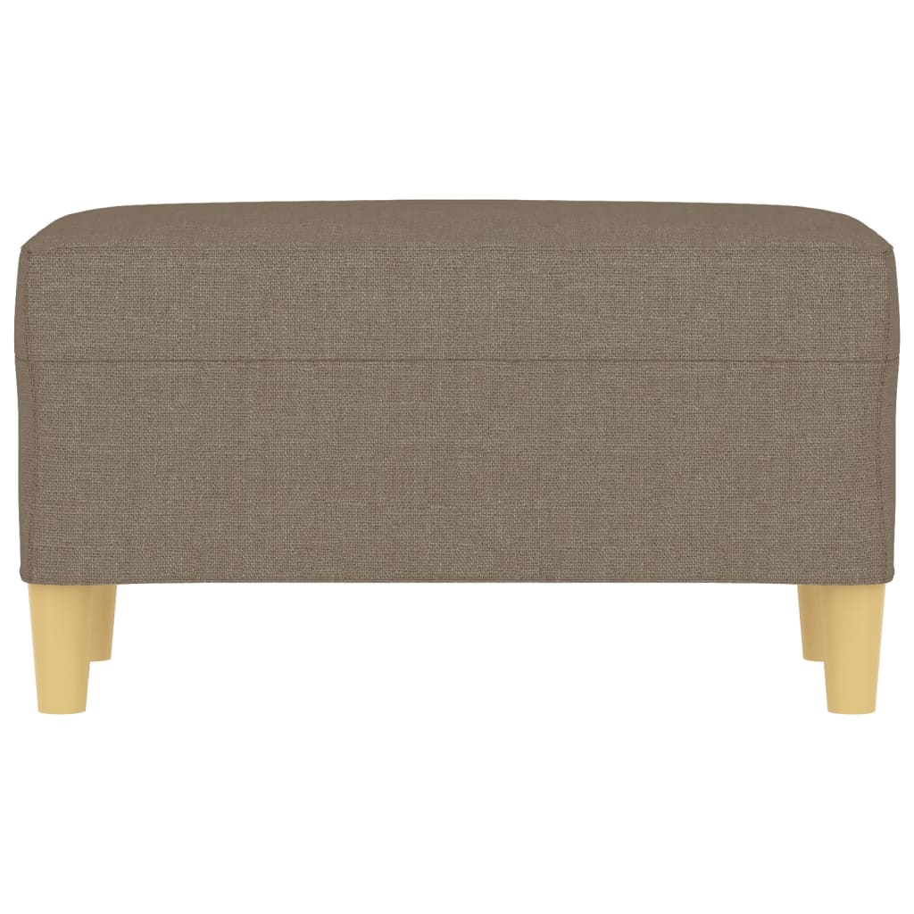vidaXL Bankje 70x35x41 cm stof taupe afbeelding