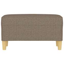 vidaXL B&auml;nk taupe 70x35x41 cm tyg