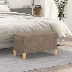 Lavice taupe 70 x 35 x 41 cm textil - obrázek 1